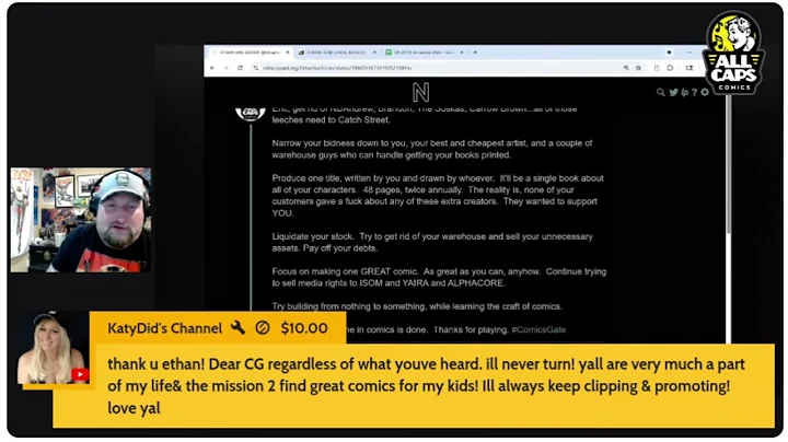 Comicsgate King Ethan Van Sciver Tells Katydid To Act PROFESSIONAL!