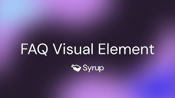FAQ Visual Element in Bubble.io