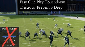 Madden 22 Tip: Easy One Play Touchdown Against Prevent 3 Deep!