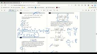 SAT Practice Test #1, Section 3, No Calculator Walkthrough