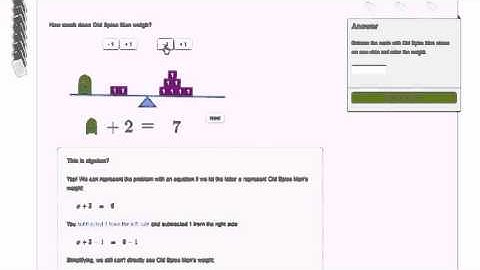 One step equation intuition exercise intro