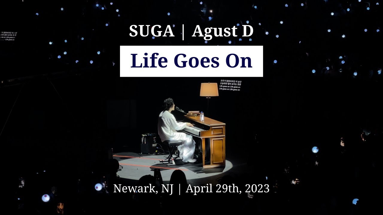 230429 Life Goes On - SUGA Agust D in Newark, NJ | Prudential Center [4k]