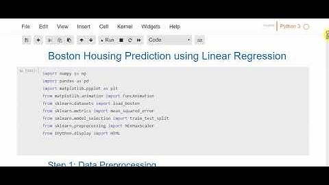 Boston house price prediction with linear regression