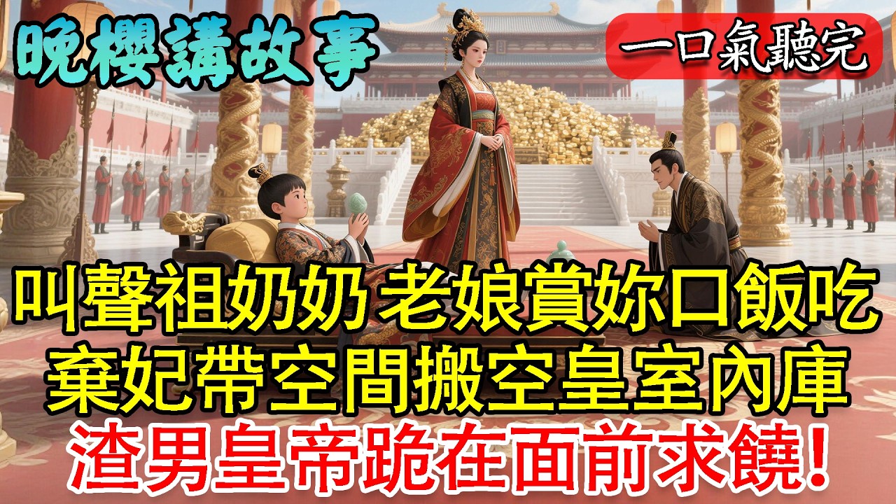 【一口氣聽完】叫聲祖奶奶，老娘賞妳口飯吃！棄妃帶空間輩分壓制，搬空皇室內庫，渣男皇帝跪在門口求饒！#穿越 #爽文 #一口气看完 #逆襲 #萌寶 #打臉 #復仇 #萌娃 #有聲書