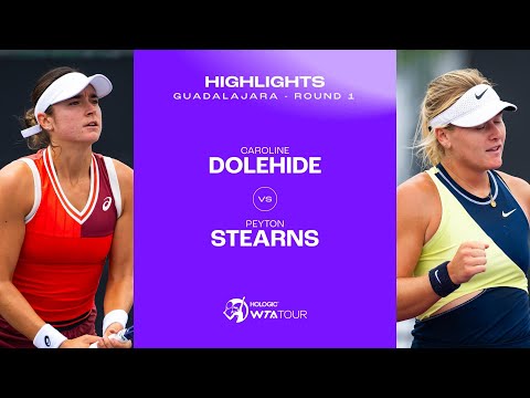 Caroline Dolehide vs. Peyton Stearns | 2023 Guadalajara Round 1 | WTA Match Highlights