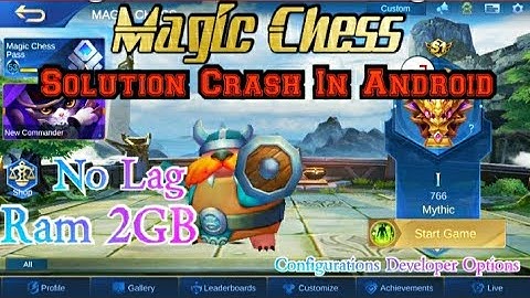Solutions Crash/Error Magic Chess RAM 2GB