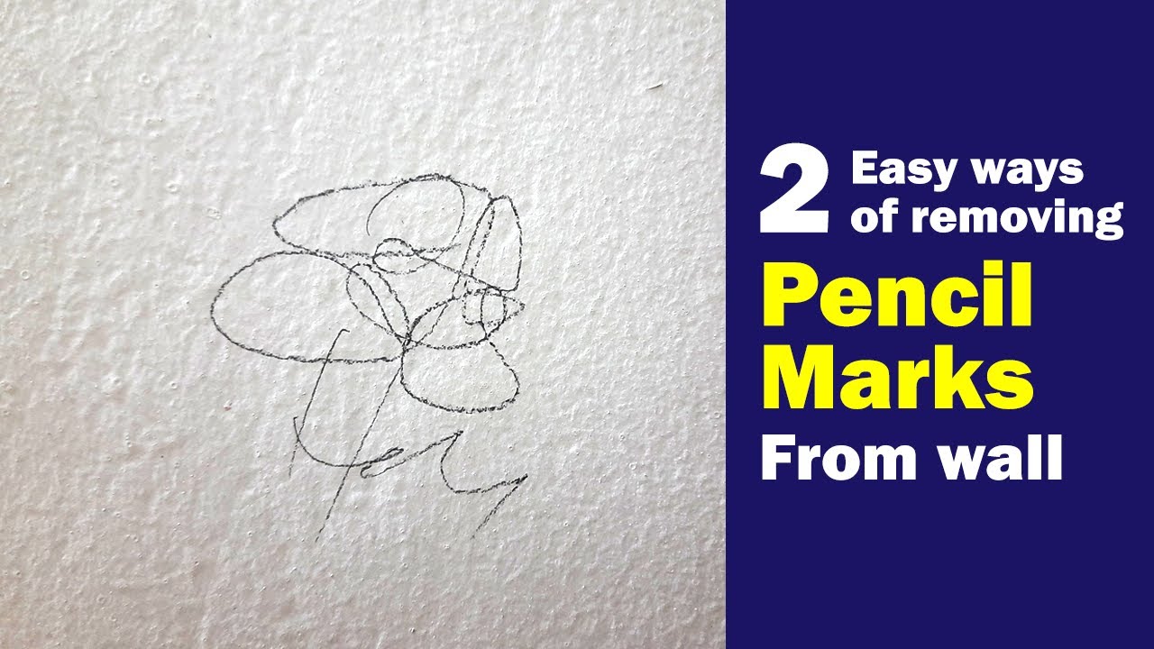 How to remove pencil marks from painted walls | No damage to the paint ...