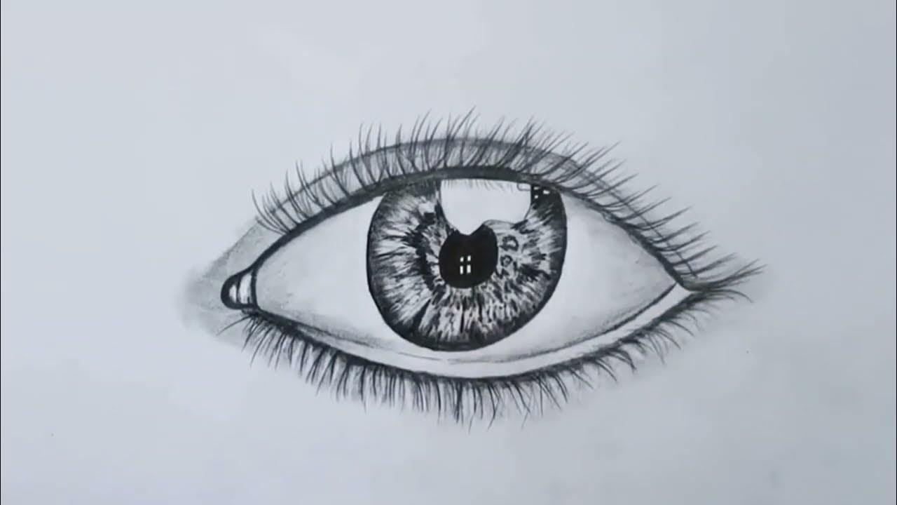 How to Draw a REALISTIC EYE Step by Step / CREATIVE EYE DRAWING - YouTube