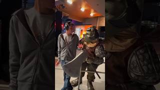 When Thomas met a Gamorrean Guard during Star Wars Nite #shorts #starwars #autism