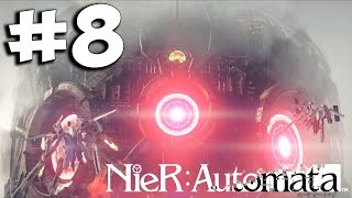 Прохождение NieR: Automata На Русском ➤ Часть 8 PS4 Pro ➤ Босс  Голиаф EMP 1080p 60ᶠᵖˢ HD ✔