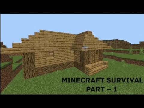 My first house in Minecraft | Minecraft survival part 1 | - YouTube