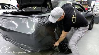 CHALLENGING REAR BUMPER VINYL WRAP  How To Wrap A Rear Bumper Dodge Challenger 392