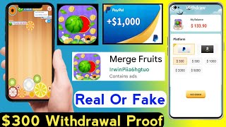 Merge fruits real or fake | Merge fruits $300 withdraw | Merge fruits app payment proof|Merge fruits screenshot 1