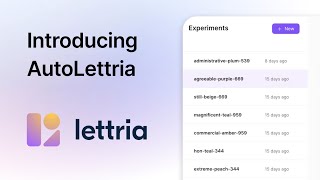 Introducing AutoLettria