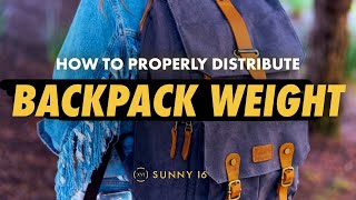 Backpack Weight Distribution How Pack Your Backpack The Right Way