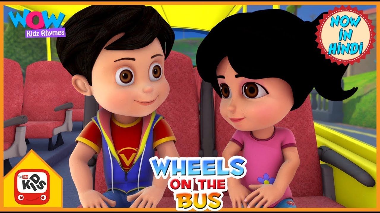 Wheels on the bus in Hindi Popular Nursery Rhyme in Hindi Vir YouTube