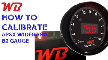 How to Calibrate WB B2 Digital Boost Gauge
