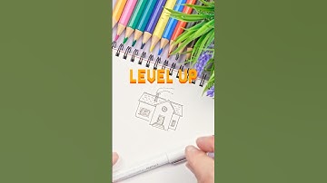 Level Up Your HOUSE DRAWINGS #art #drawingtutorial #howtodraw #drawing #tutorial #pencildrawing
