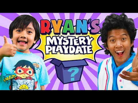 Ryan's Mystery Play Day with MarMar Land! Visiting the Ryan's Mystery Playdate TV Show