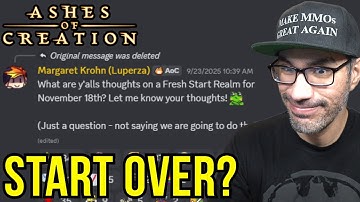 Harbingers Update Brings Fresh Start or Wipe? | Ashes of Creation