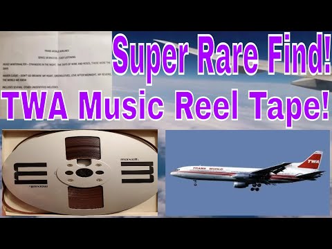 TWA (Trans World Airlines) Series 14 Easy Listening Reel To Reel Tape!  Archive Link In Description! 