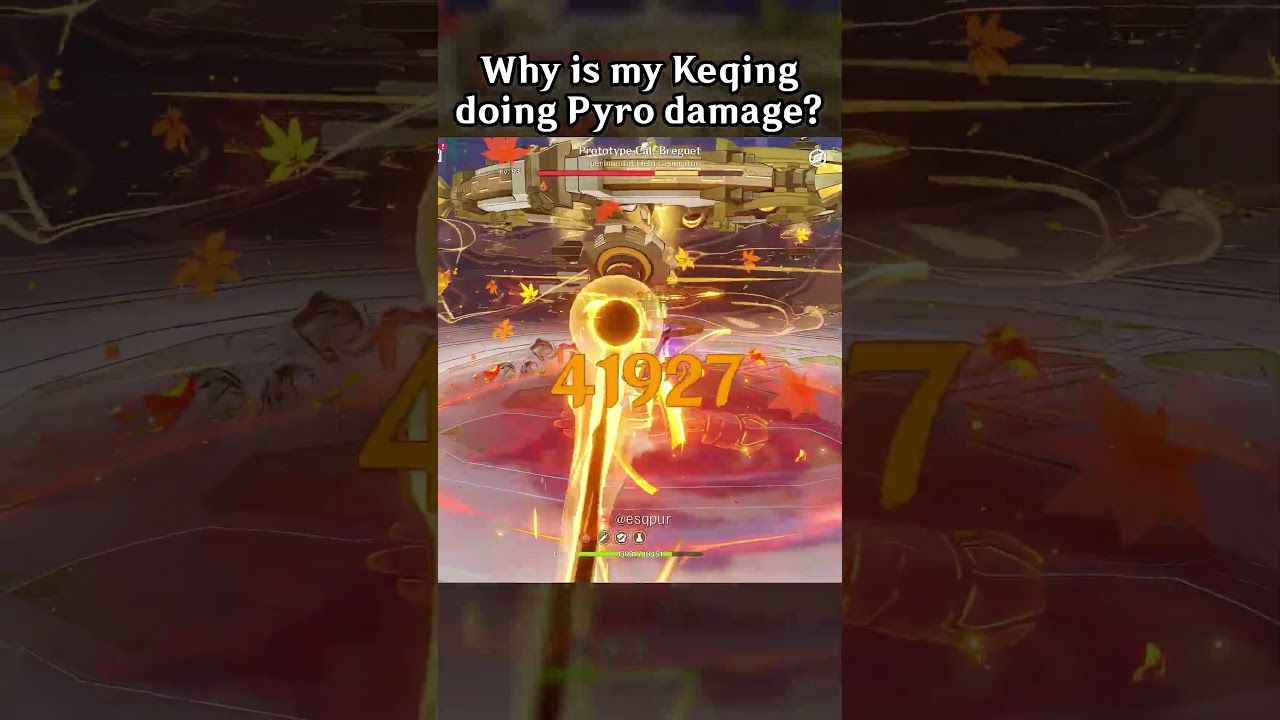 WHY IS MY KEQING DOING PYRO DAMAGE