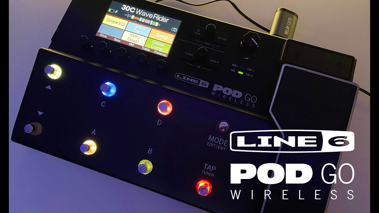 ワイヤレスの解放感を 最高レベルのサウンドで Line 6 Pod Go Wireless アンプ エフェクト プロセッサー エレキギター博士