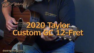 2020 Taylor Custom GC 12-Fret, Queen's Walnut & Sinker Redwood