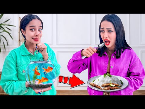 ماهی عیدو به خورد سارا دادم پرنک انتقام