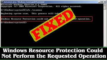 [FIX] Windows Resource Protection Could Not Perform the Requested Operation