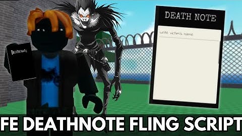 [ FE ] Death Note Fling Script - Work On R6/R15 - Work On All Games & Troll People | Roblox Script