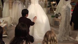 Part 2 of 3  Types of Bustles and How to Bustle a Weddings Dress