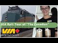 Tour of "The Canadian" on VIA Rail - Canada By Train