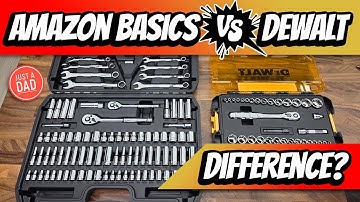 Dewalt vs Amazon Basics ratel- en doppenset vergelijking: wie is de beste?