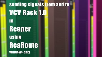 Sending signals from and to VCV Rack in Reaper using ReaRoute