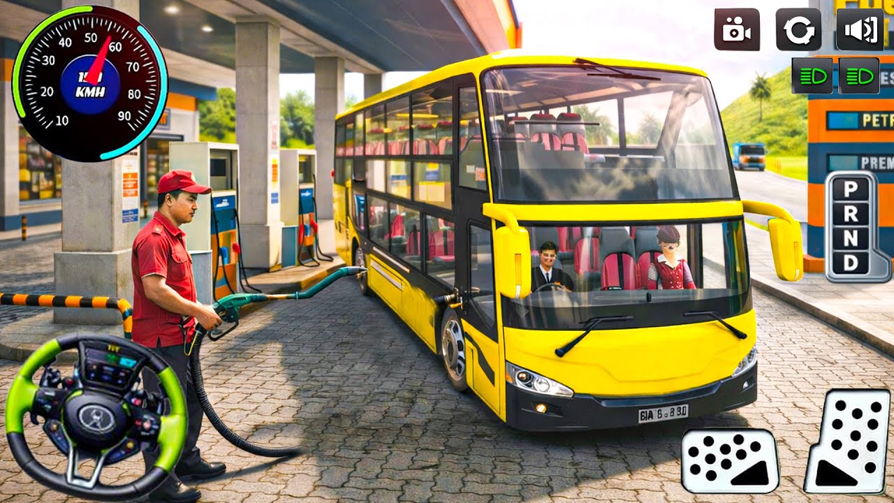 Express Bus Simulator 2026: US passenger offroad bus driving simulation - android gameplay