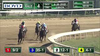 RACE 4 PROGRAM 9 30 2025