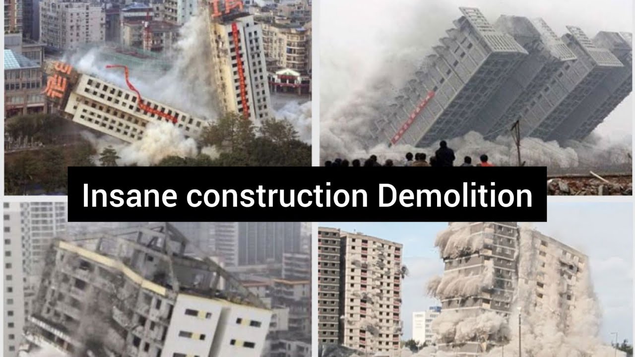 Insane Demolitions in China # construction demolition