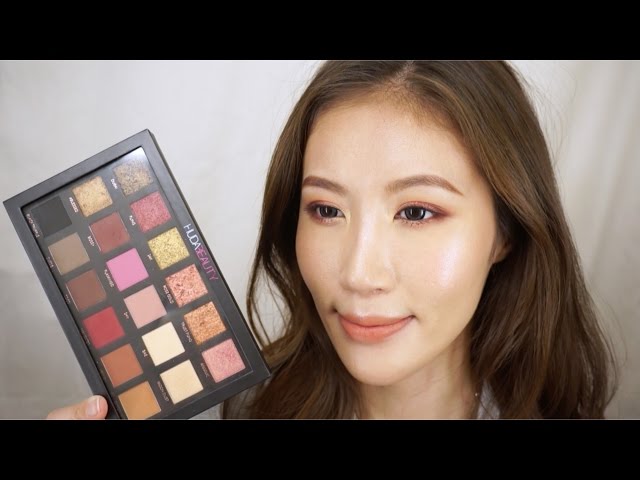 Celeste Wu 大沛 | Huda Beauty 玫瑰金眼影盤心得＆妝容