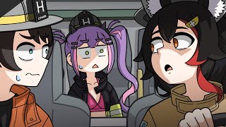 Mio has a bad mouth when driving a fire truck【Hololive Animation｜Eng sub】 screenshot 4