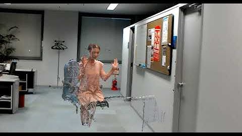 AR Viewer of Point Cloud Stream Acquired by Three Azure Kinect