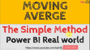 Moving Average In Power BI The Simple Method TAIK18 (14-25) Power BI