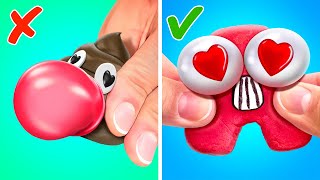 Rich VS Poor Fidgets ❤️💩 *How To Make FREE DIY FIDGETS Out Of Trash*