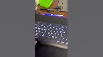 💡 Type Clearly at Night ✨ SABLUTE Large Print Backlit Keyboard #setup #tech #shorts