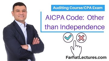 Other AICPA Professional Code of Conduct Other than Independence.