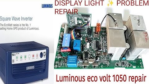 luminous inverter 1050 display light problem repair