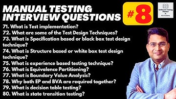 Manual Testing Interview Questions and Answers with Examples - Part 8