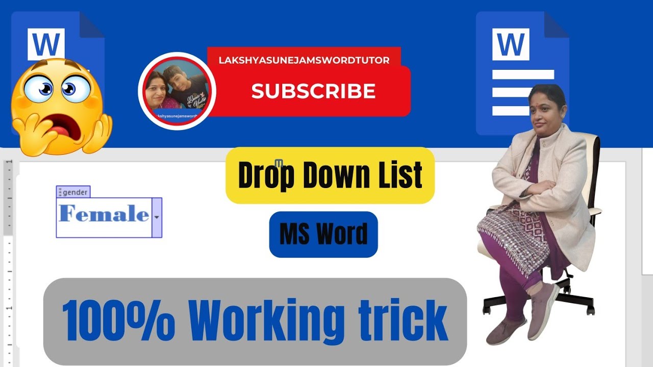 Omg How To Make Dropdown List In Microsoft Word Hindi Tutorial omg-how-to-make-dropdown-list-in-microsoft-word-hindi-tutorial