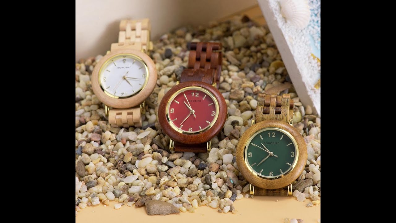 Mia Belle Fleur : BOBO BIRD Montre Femme Ultra Thin Light Quartz Women's Watch