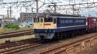 国鉄色EF65 2139号機が5087レで関西へ @京都 2016/07/25